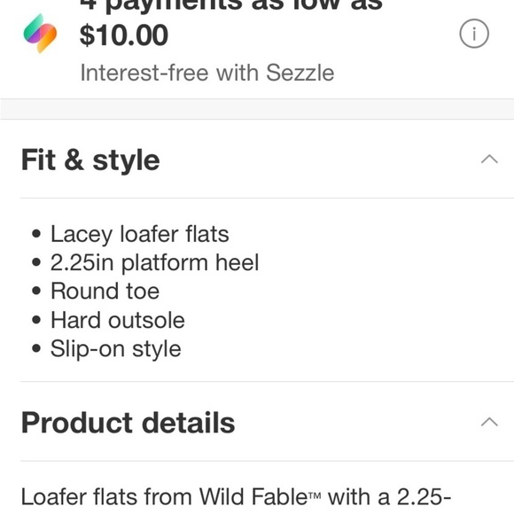 Women's Lacey Loafer Flats - Wild Fable™
White 9.5 new - Picture 5 of 8